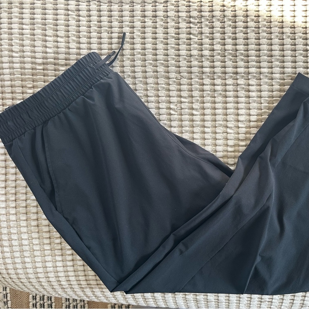 Black Jogger Straight Leg Pants
